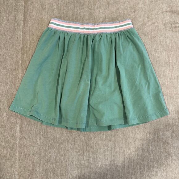 Hanna Andersson 130 US 8 Play Condition Skort Skirt Green Striped - Picture 2 of 10